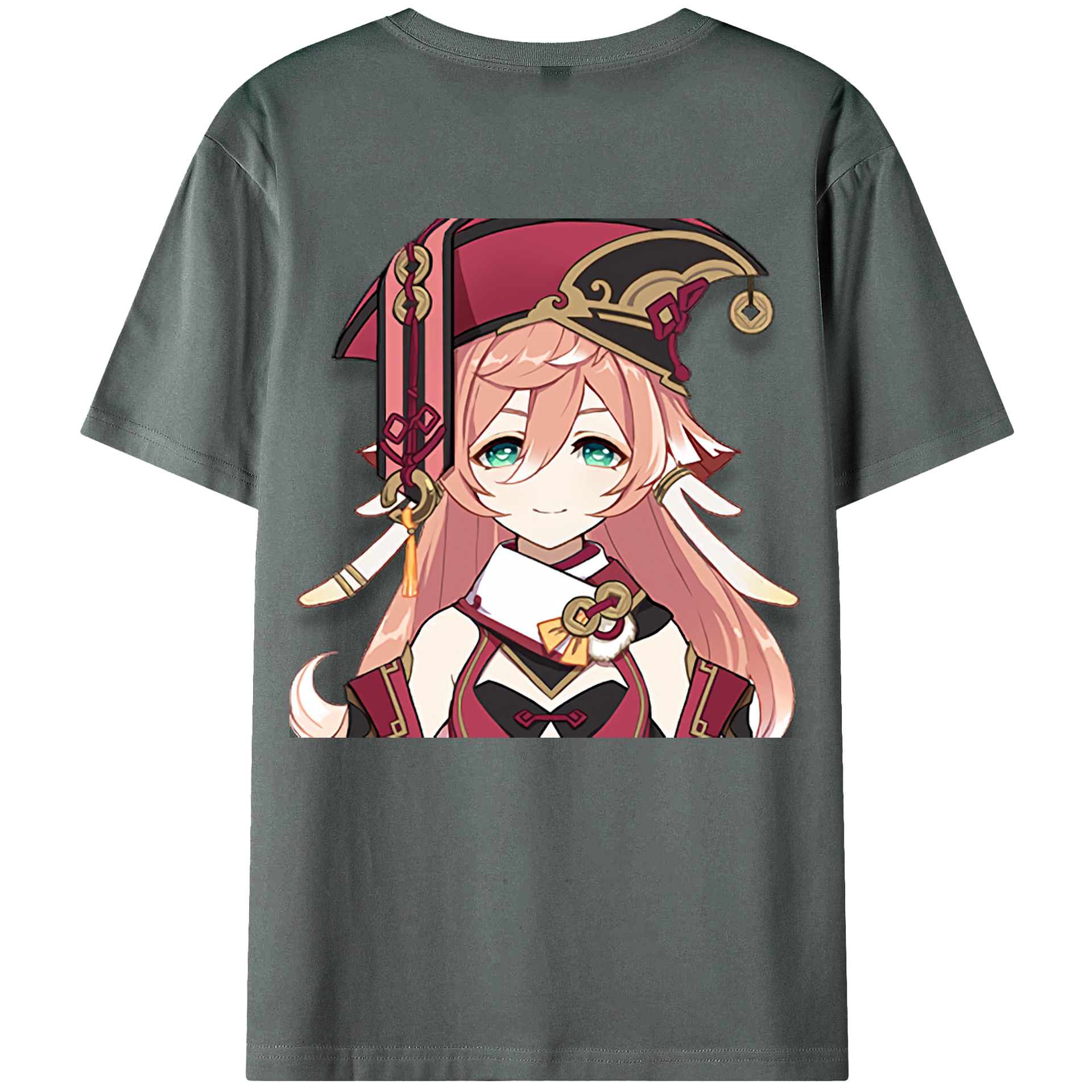 げんし神 ヤンフェイ genshin Yanfei 綿100％半袖Tシャツ（背面プリント）
